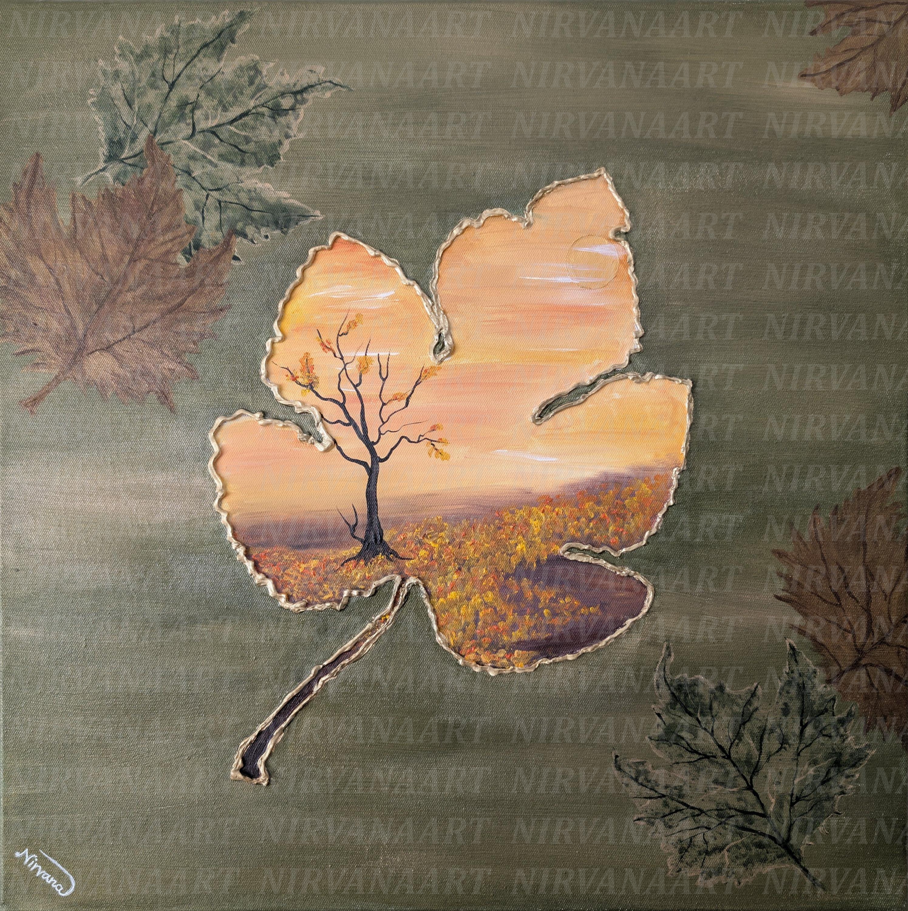 Autumn Window by Nirvana Art