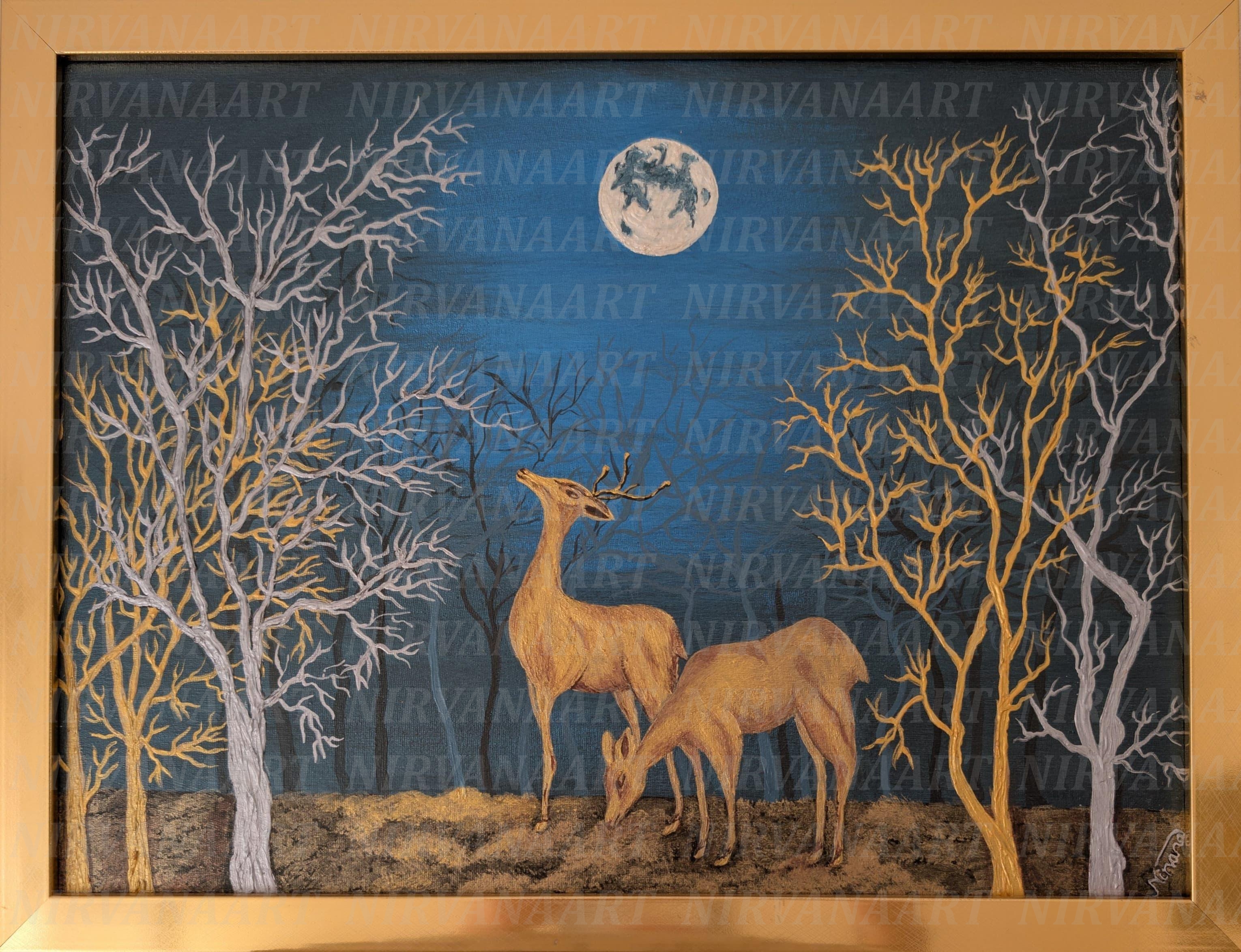 Whisper Under the Moonlight by Nirvana Art